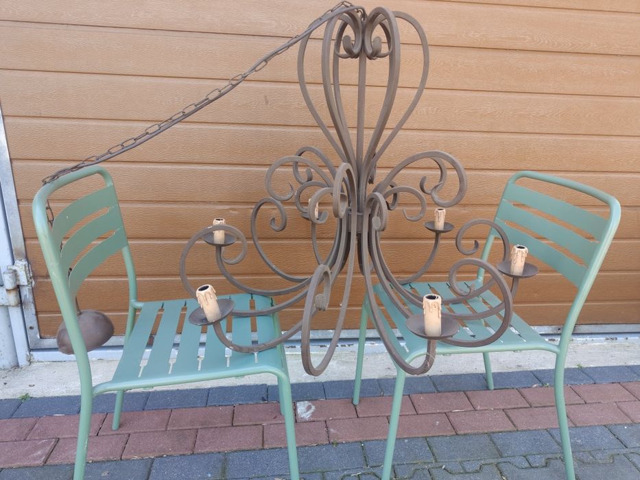 Duży żyrandol lampa wisząca weselna kościelna