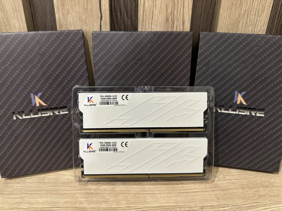 KLLISRE DDR4 3200MHz 16GB メモリ デュアルパック x2 Модуль пам'яті Kllisre DDR4 16Gb 3200 Mhz (PC4-25600U-CL22 16G