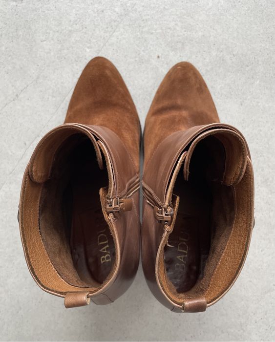 Brązowe botki Badura, rozm. 39