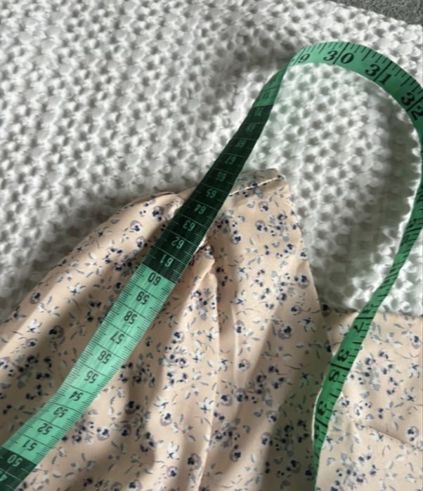 Sukienka nude boho kwiaty jesień s 36 modna