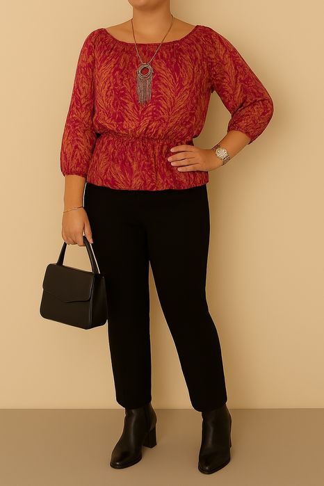 Blusa boho, elegante e original - H & M - Tamanho S