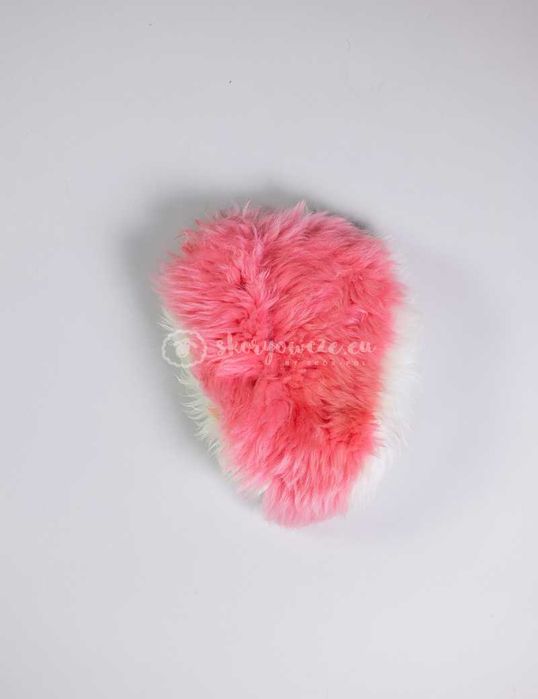 Nakładka/ pokrowiec na siodełko rowerowe - róż puder, biały