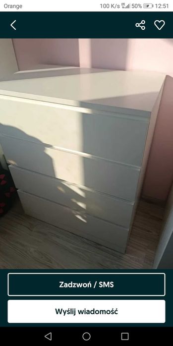 Malm 4 komoda Ikea jsk nowa