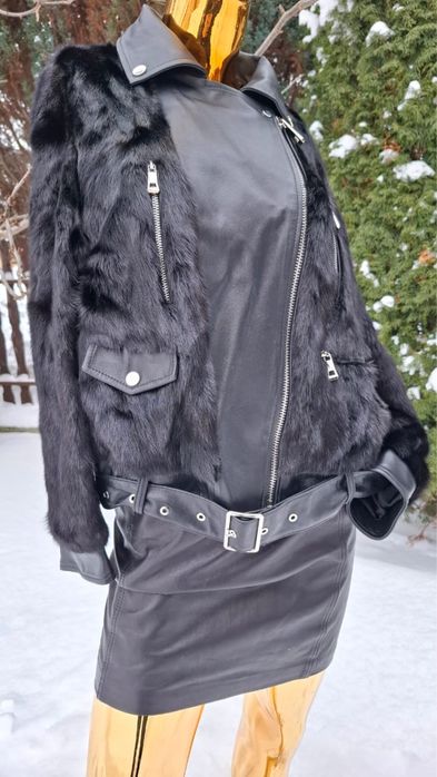 Норкова губа чорний колір косуза нова в поєднанні щі гкірою крамива