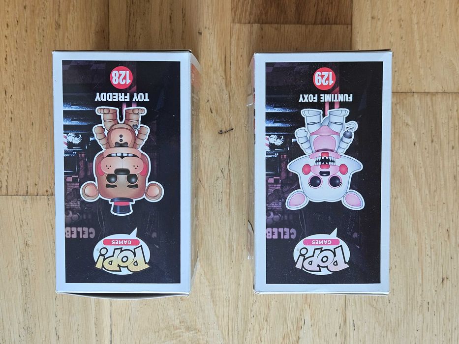 POP! Funko Five Nights at Freddy's - duas figuras EXCLUSIVAS: Toy Freddy e Funtime Foxy