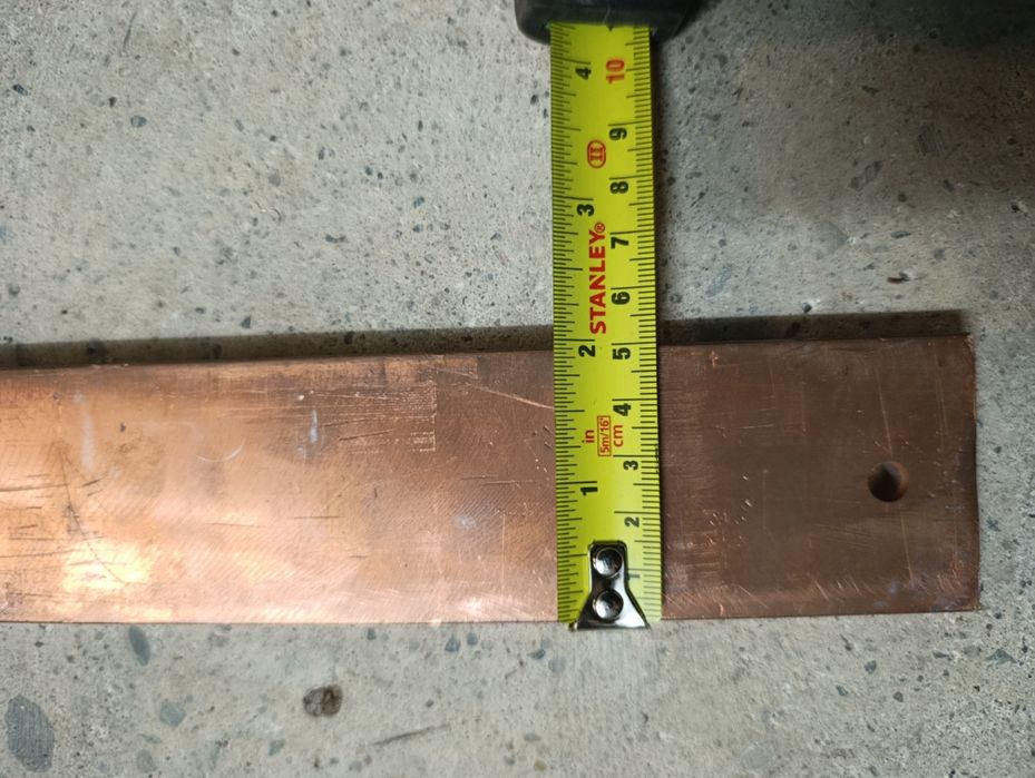 Płaskownik miedziany 50x10mm  54cm miedz