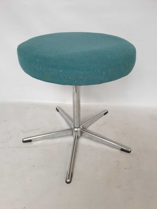 taboret stołek vintage retro lata 60 lata 70 PRL 43x39 obrotowy