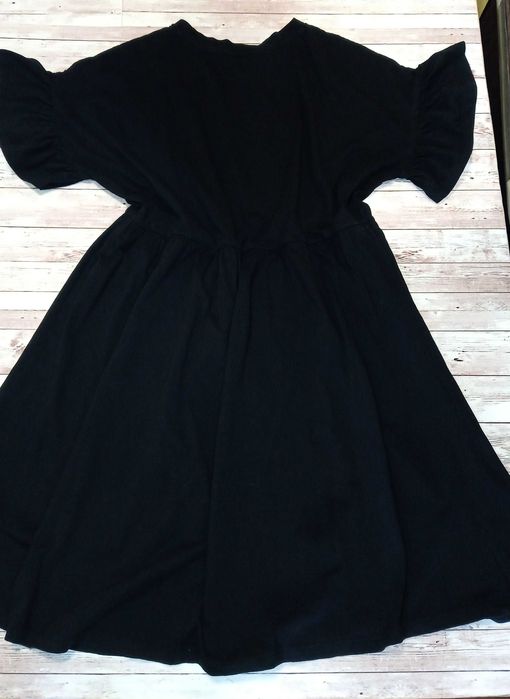 Чорна трикотажна сукня міді NEW LOOK Бавовна Розмір M - L