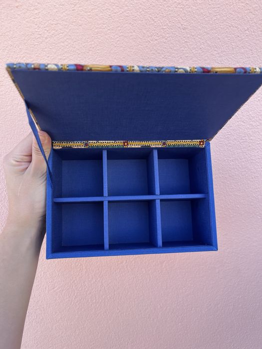 Caixa Organizadora Chás Azul