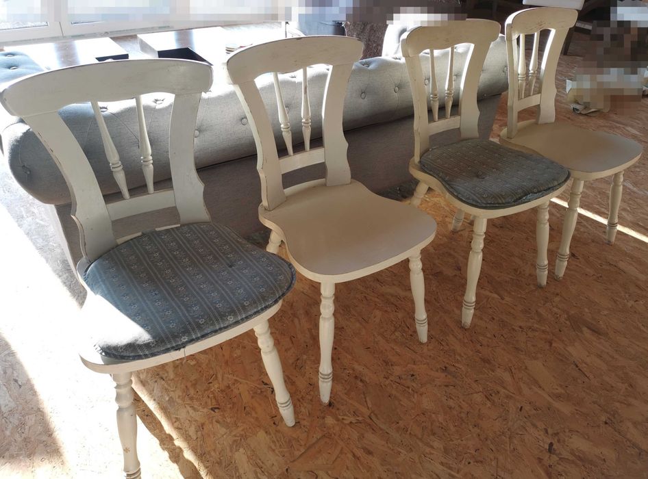 Śliczne dębowe krzesła 4szt.