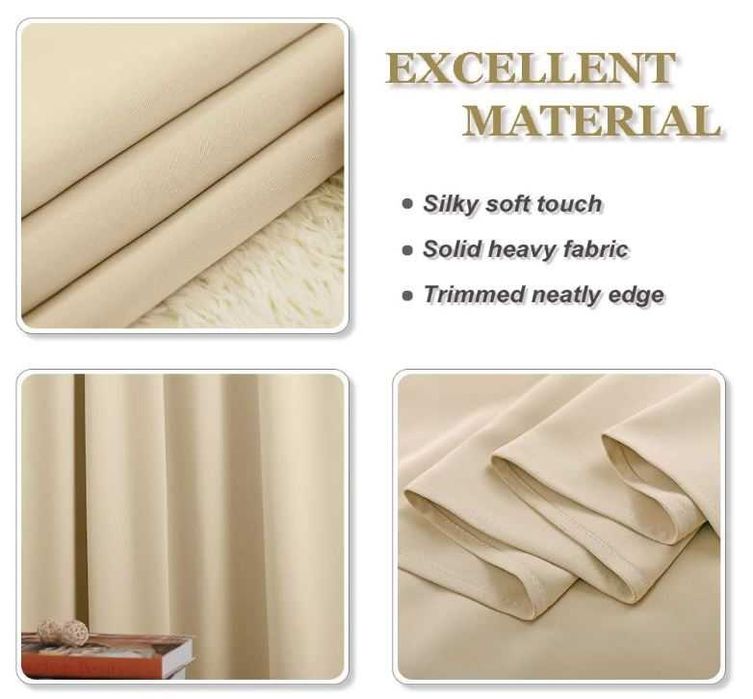 Zasłona zaciemniająca, rozmiar 200x245, kolor beż biscotti, 1 szt.