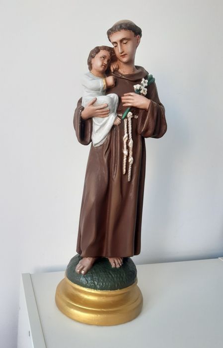 Figura sakralna mnich i dziecko 44 cm