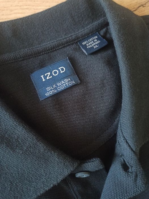 Czarne polo męskie Izod rozmiar XL