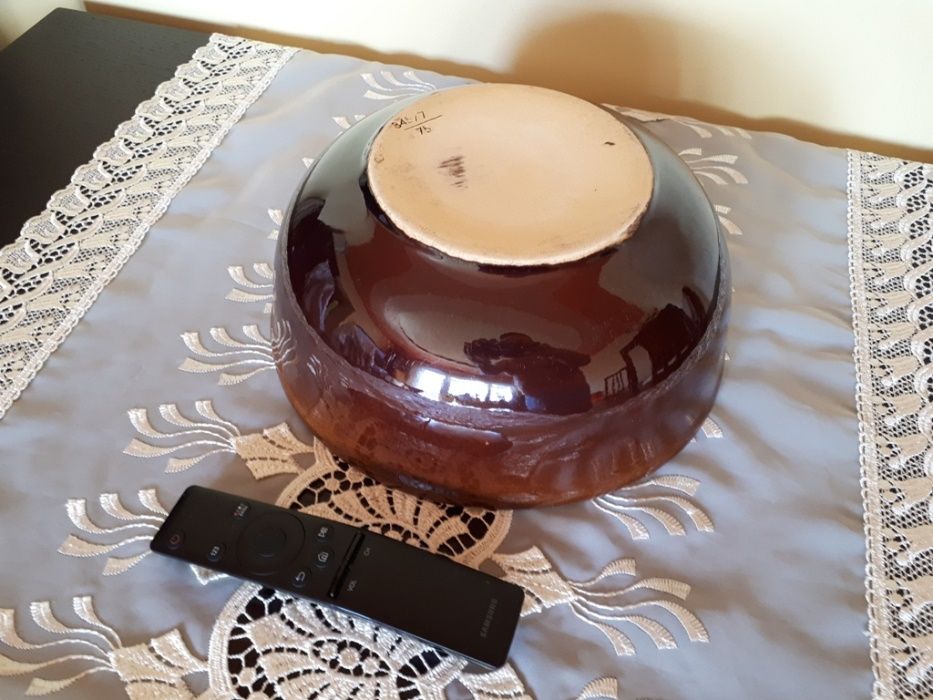 duża głęboka misa miska patera z czasów PRL PRL-u unikat zabytek antyk