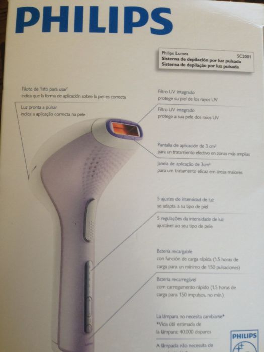 máquina de depilação