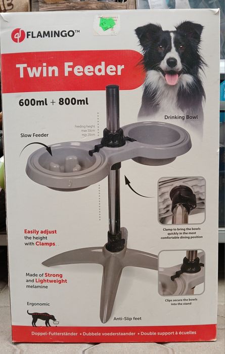 Flamingo  podajnik podwójny
