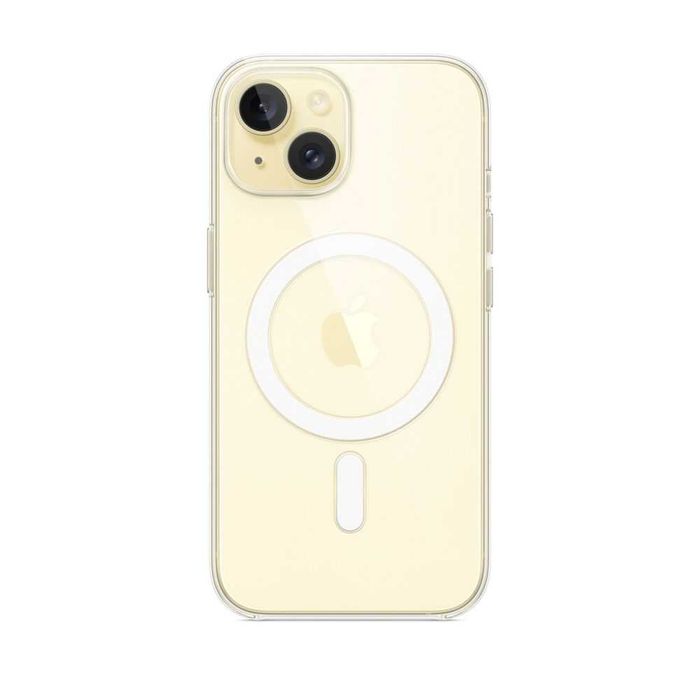 Чохол Clear Case iPhone 15, прозорий з Magsafe, чехол для iPhone
