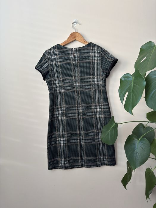 Dorothy Perkins Zielona sukienka w kratę r. 36 formal look Classic