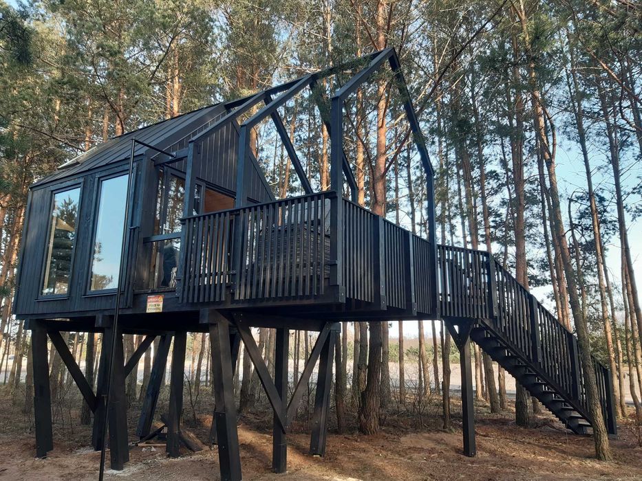 Dom na drzewie! DREWNIANY Domek dla dzieci! PLAC ZABAW! DND04 B