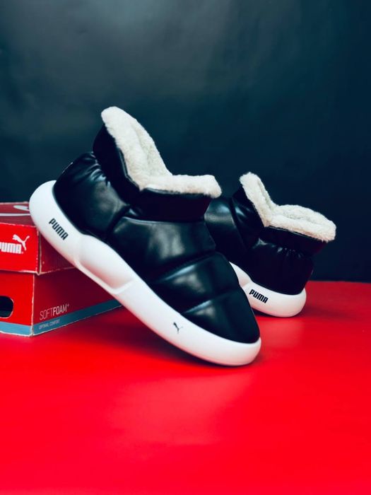 Размер 41 последняя пара! кожаные дутики Puma не промот сноубутсы Пума