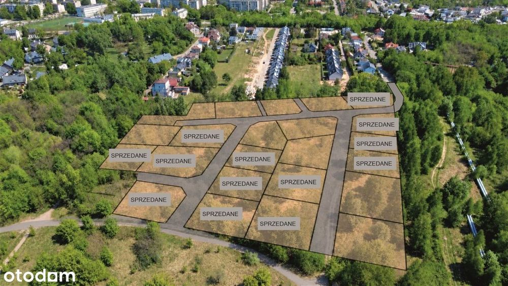 działki pod budownictwo mieszkaniowe -bezpośrednio