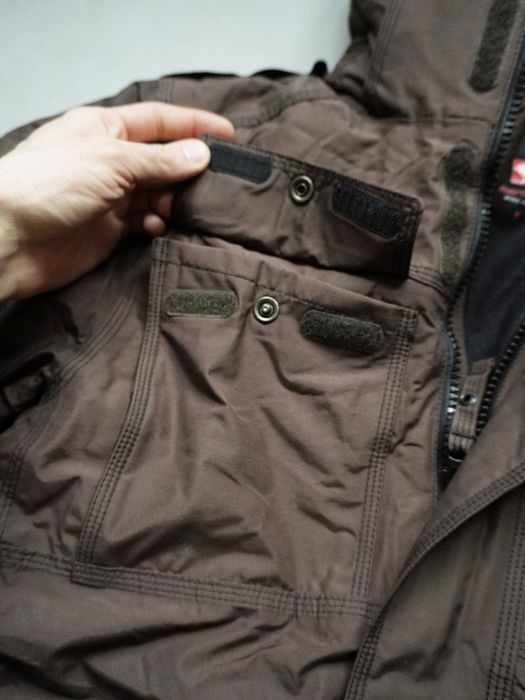 Пуховик engelbert strauss s 46 страус робоча коричнева куртка пухова