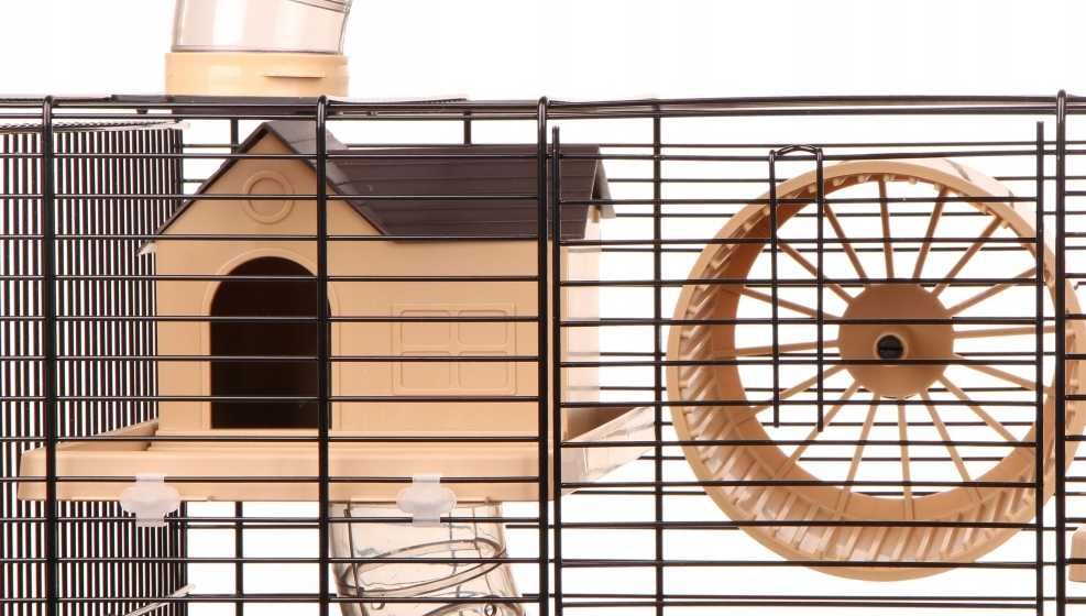 Duża Klatka Dla Chomika Gryzoni Myszy Tunel Domek Klatka Wybieg OKAZJA