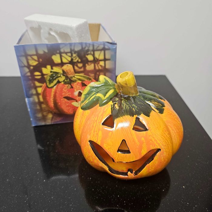 Suporte para Vela em forma de Abóbora