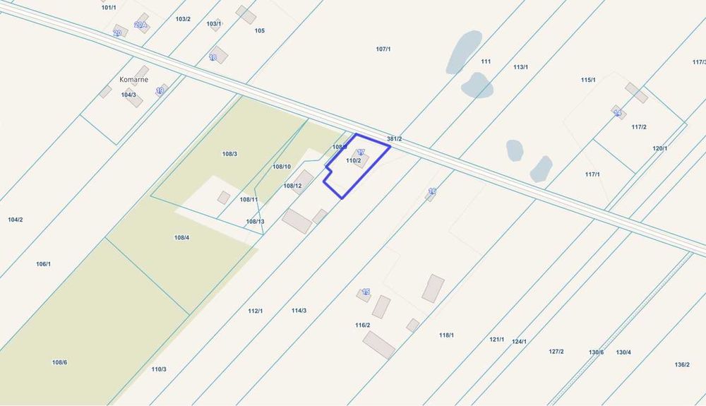 Dom na sprzedaż, Komarne, Gm. Parczew