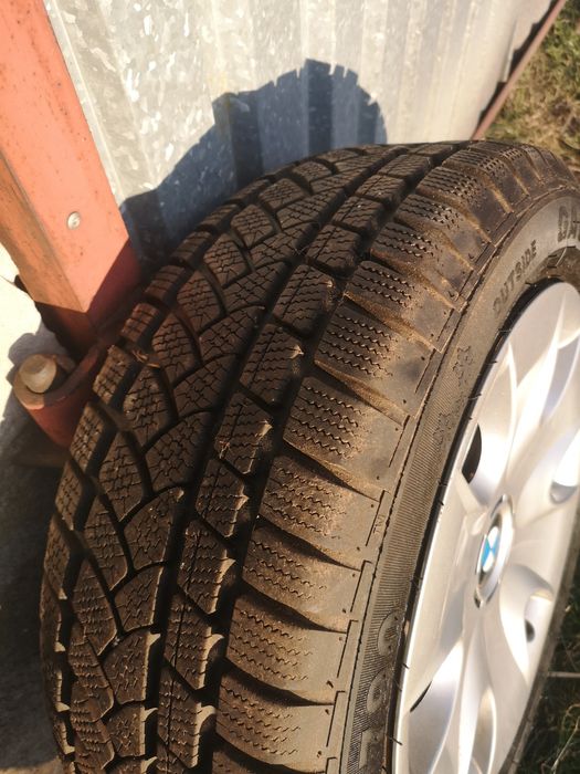 Koła Zimowe 4szt, BMW, opony jak nowe 11mm, 205/55 R16, e87, e90, e46i