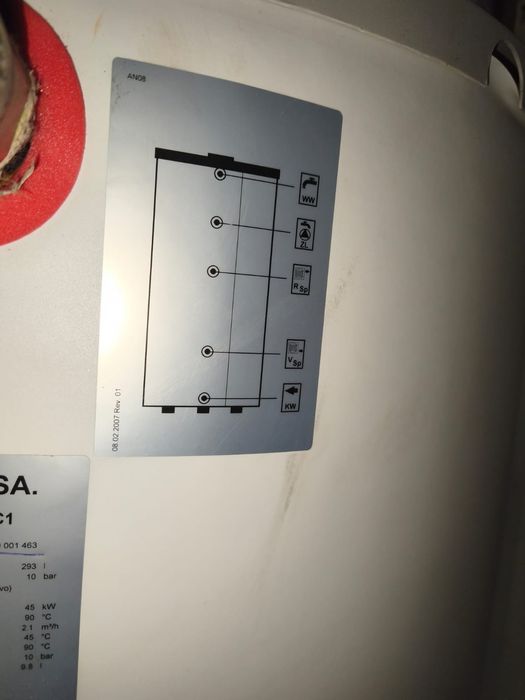 Depósito 300L  Vulcano de águas quentes