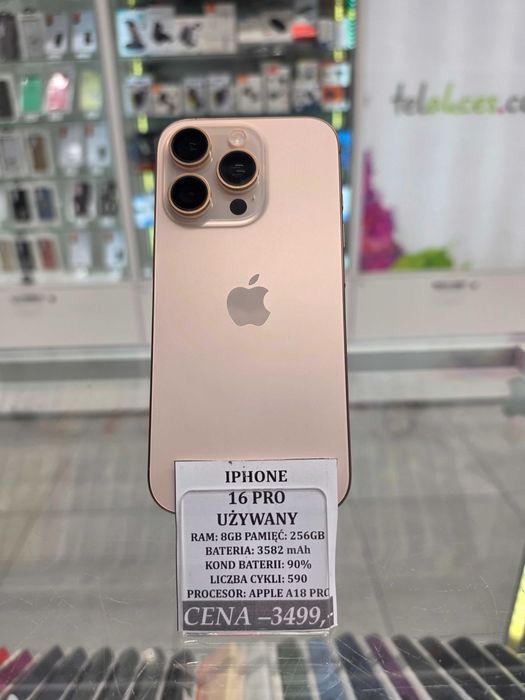 Iphone 16 Pro 256GB Bat 90% Telakces Felicity *Raty 0%