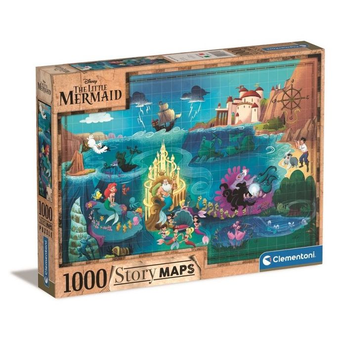 Puzzle Clementoni Mała Syrenka Story Maps 1000 elementów