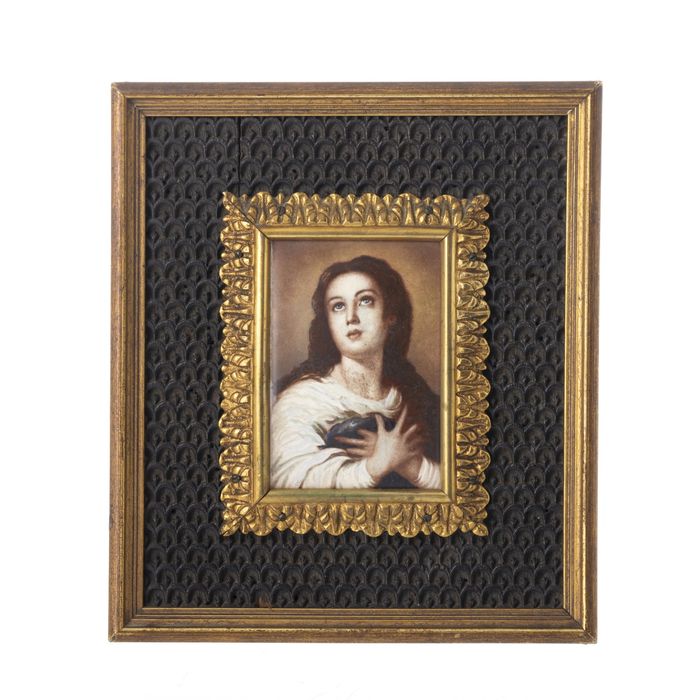 Arte Sacra - Virgem imaculada - Placa esmaltada