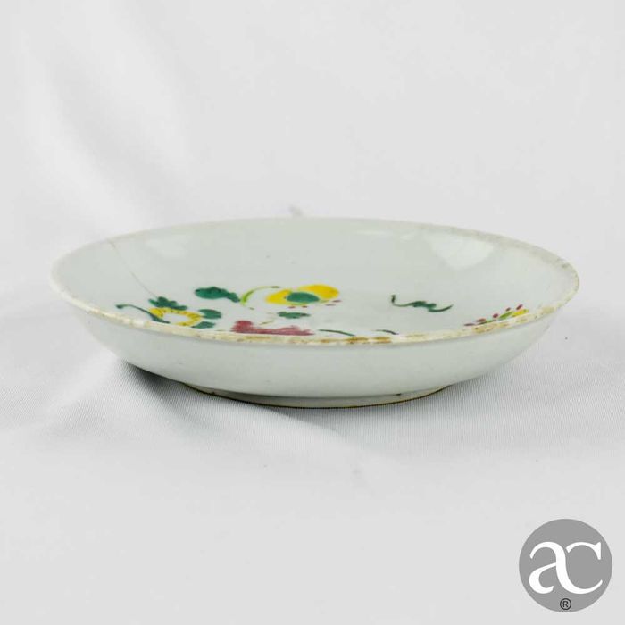 Prato em Porcelana da China, dinastia Qing, Família Verde, Séc. XIX