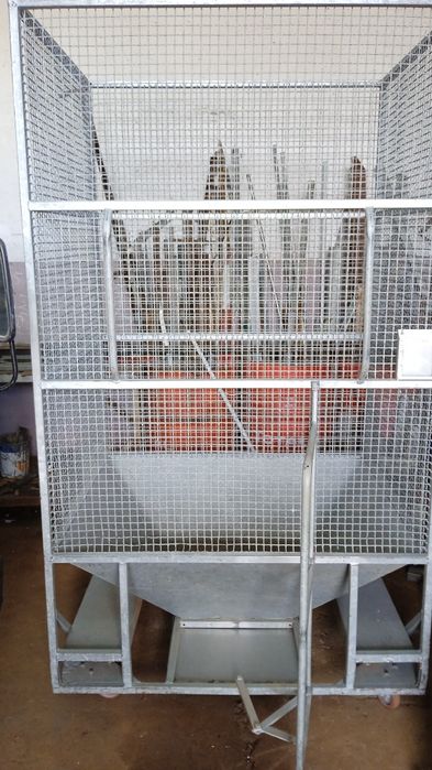 Contentores em tubo e rede gobanizado