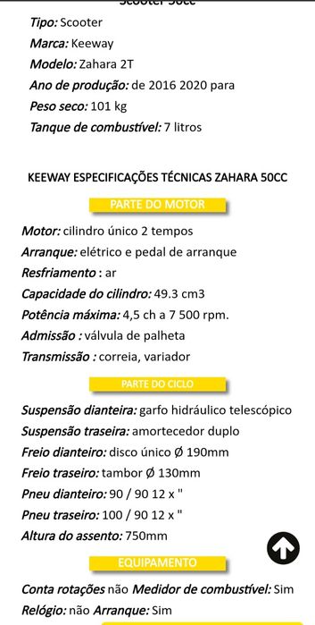 Mota Zahara Keeway 50 CC 2T