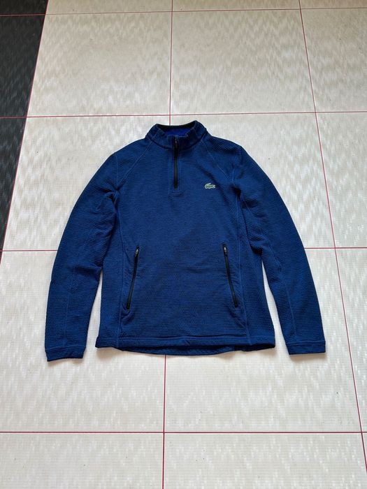 Lacoste Logo 1/4 Zip Sweat Fleece кофта оригінал на флісі флисе оригин