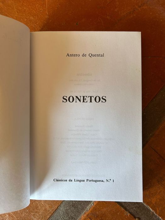 Livro Antero de Quental - Sonetos