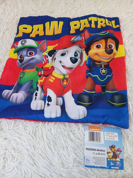 Poszewka na poduszkę Psi patrol 40×40 cm