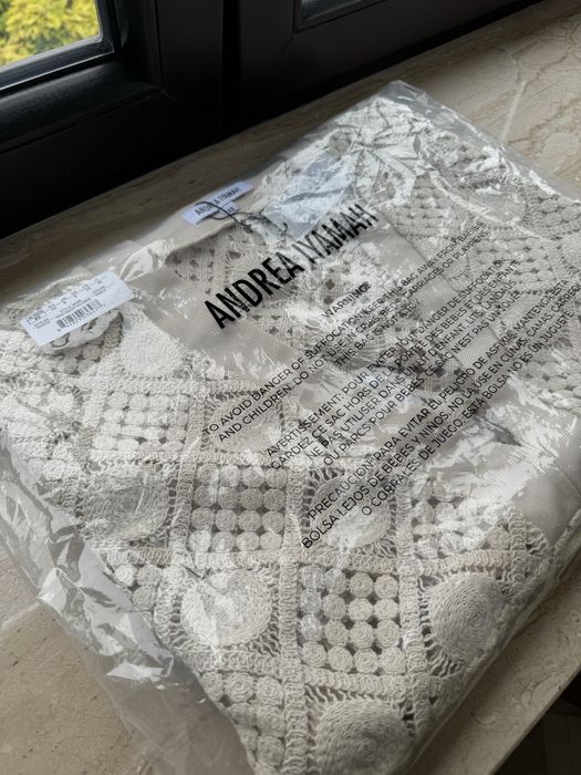 Сукня Andrea Iyamah RAHI CROCHET DRESS. Бежевое летнее платье