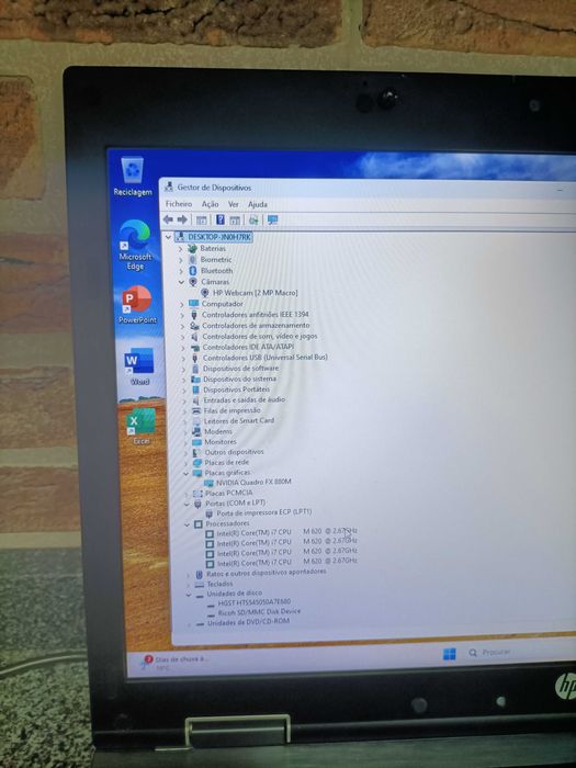 HP EliteBook 8540w core i7 RAM 6gb