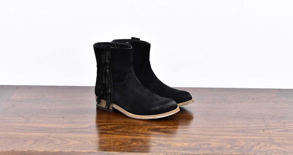 Zamszowe botki Clic! roz. 36 dł. wkładki 23,3 cm