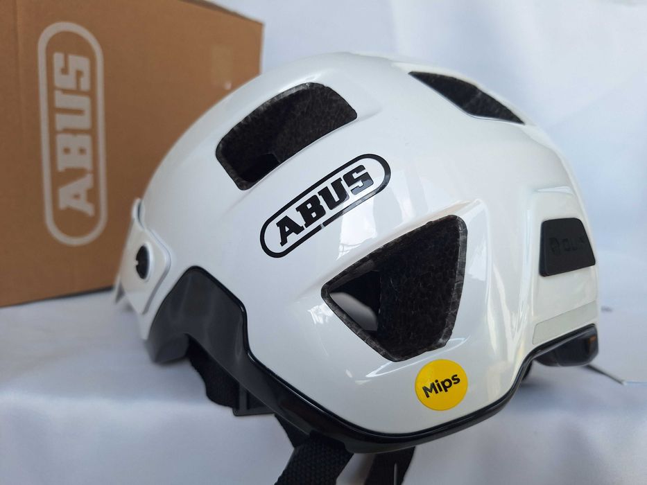 Kask rowerowy Abus Modrop Mips Shiny White S 51-55cm