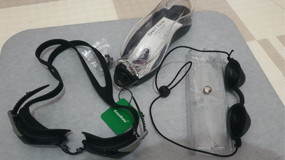 Óculos de Natação Anti-Fog UV – Ajustáveis, Impermeáveis