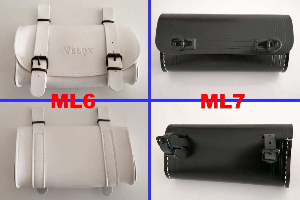 Palas, malas e punhos de bicicleta pasteleira