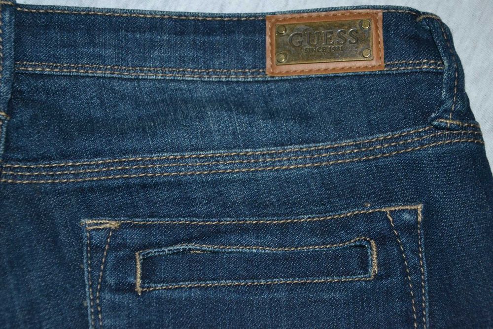 GUESS Low Rise Jeans Spodnie Damskie UK 30 Niski stan Super Stan