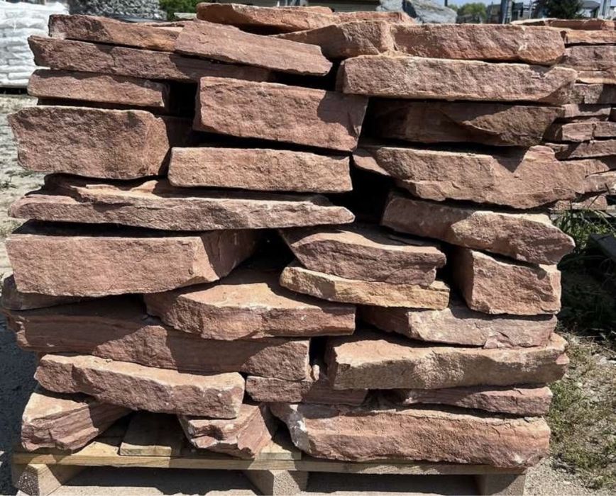 CZERWONY PIASKOWIEC Płyty Ścieżka Kaskada Oczko Wodne Kamień Ogrodowy