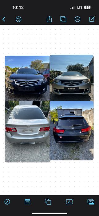 Бампер капот крило комплект Honda accord 8  хонда аккорд 8 Розбірка