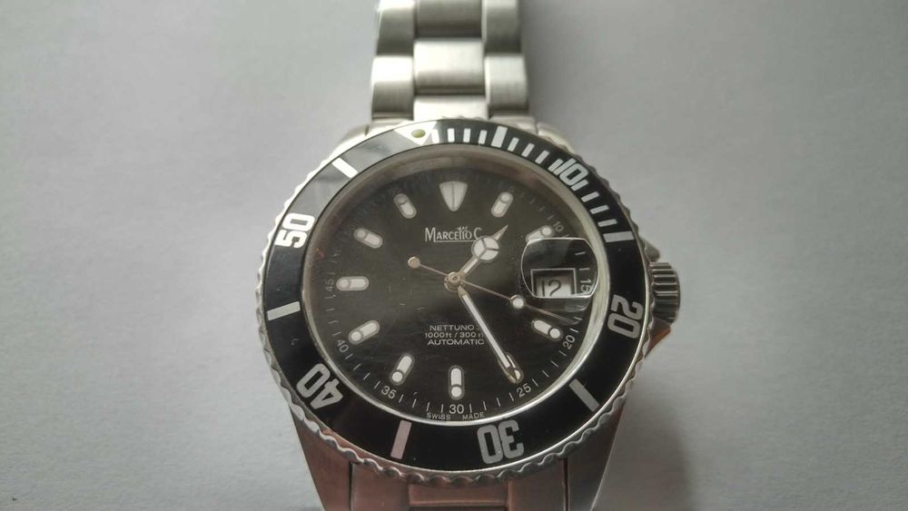 Prestiżowy zegarek automatyczny Marcello C Nettuno 3 ETA 2824-2